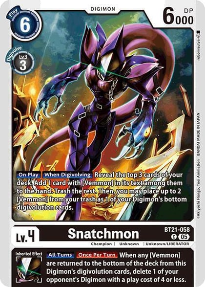 Snatchmon, World Convergence BT21-058 C