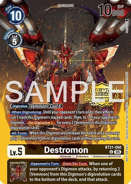 Destromon (Championship 25-26 Season 2 Tamers Pack), World Convergence BT21-060 U