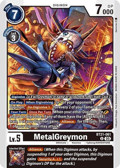 MetalGreymon, World Convergence BT21-061 U
