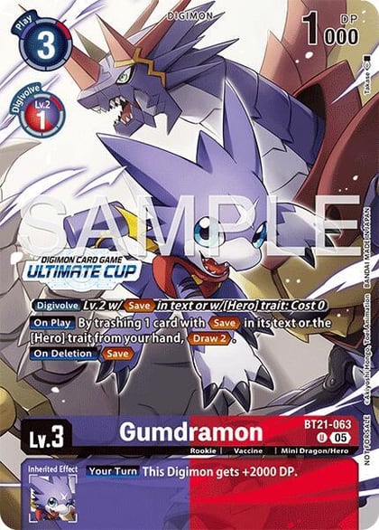 Gumdramon (Ultimate Cup 25-26 Season 2), World Convergence BT21-063 U