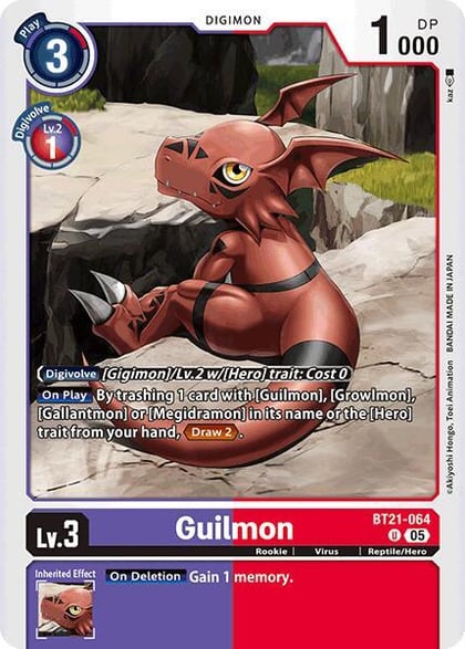 Guilmon, World Convergence BT21-064 U