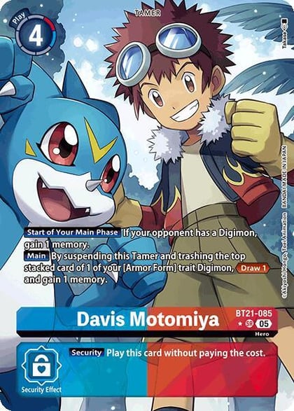 Davis Motomiya (Alternate Art), World Convergence BT21-085 SR