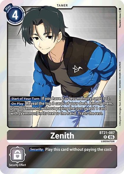 Zenith, World Convergence BT21-087 R