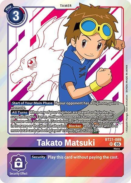 Takato Matsuki, World Convergence BT21-089 SR