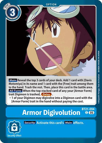 Armor Digivolution, World Convergence BT21-094 C