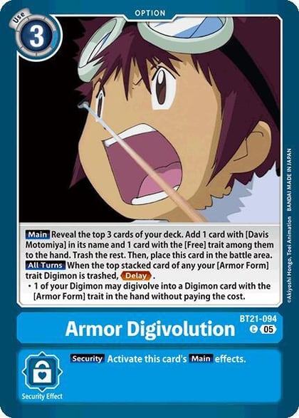 Armor Digivolution, World Convergence BT21-094 C