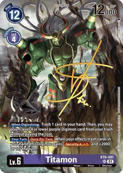 Titamon (Rare Pull), World Convergence BT6-081 SR