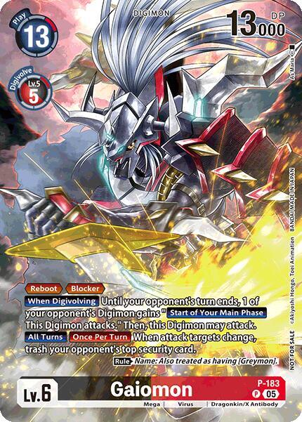 Gaiomon (BT-21: Illustration Celebration Pack), World Convergence P-183 P