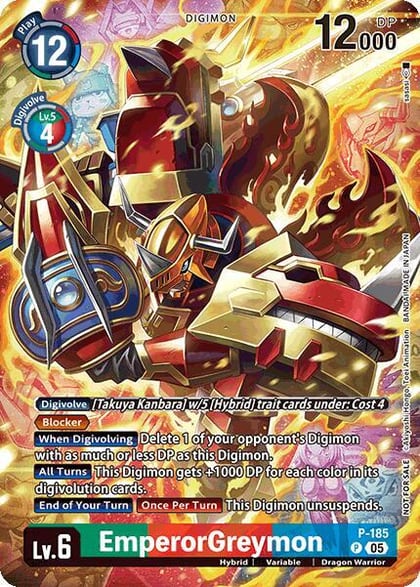 EmperorGreymon (BT-21: Illustration Celebration Pack), World Convergence P-185 P