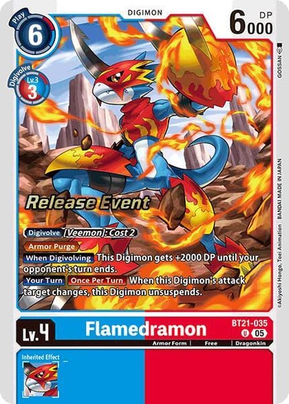 Flamedramon, World Convergence Release Event Cards BT21-035 U
