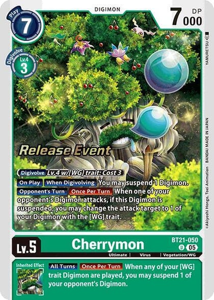 Cherrymon, World Convergence Release Event Cards BT21-050 U