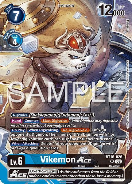 Vikemon ACE (Cyber Eden Release Event Participant), Cyber Eden BT16-026 SR