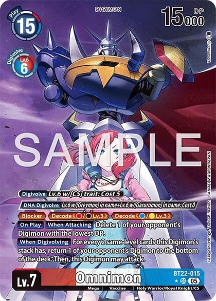 Omnimon (Alternate Art), Cyber Eden BT22-015 SR