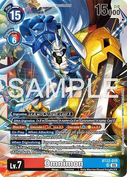 Omnimon, Cyber Eden BT22-015 SR