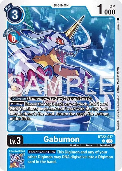 Gabumon, Cyber Eden BT22-017 U