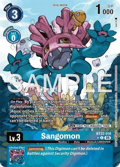 Sangomon (Box Topper), Cyber Eden BT22-018 C