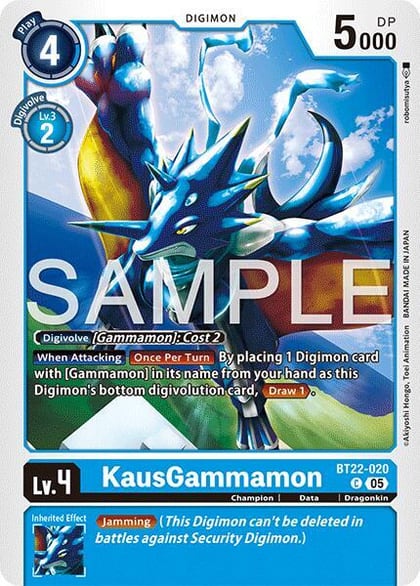 KausGammamon, Cyber Eden BT22-020 C