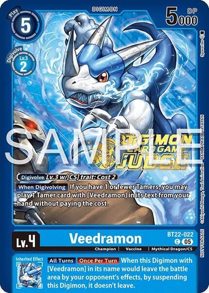 Veedramon (Judge Pack 2025 Wave 2), Cyber Eden BT22-022 C