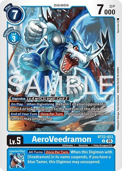 AeroVeedramon, Cyber Eden BT22-023 U