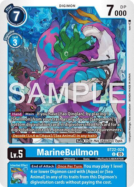MarineBullmon, Cyber Eden BT22-024 U
