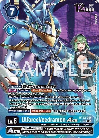 UlforceVeedramon ACE (Alternate Art), Cyber Eden BT22-025 SR