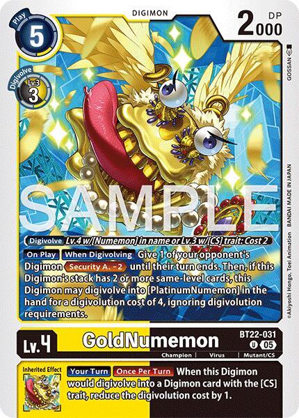 GoldNumemon, Cyber Eden BT22-031 U