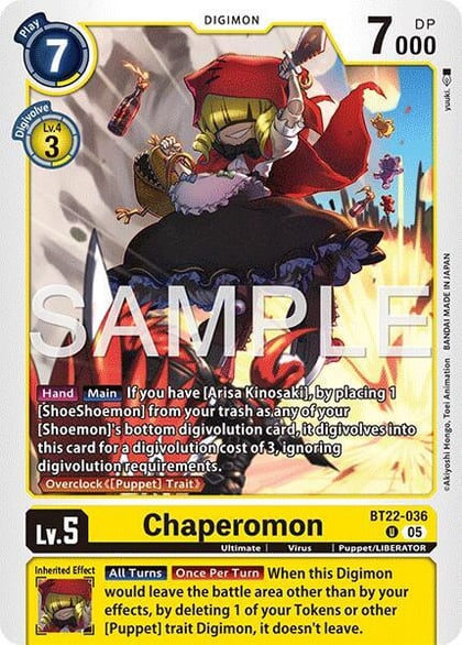 Chaperomon, Cyber Eden BT22-036 U