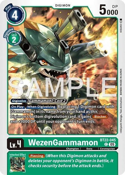 WezenGammamon, Cyber Eden BT22-045 C