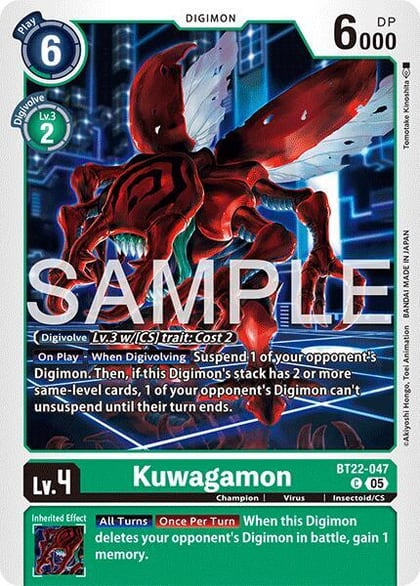 Kuwagamon, Cyber Eden BT22-047 C