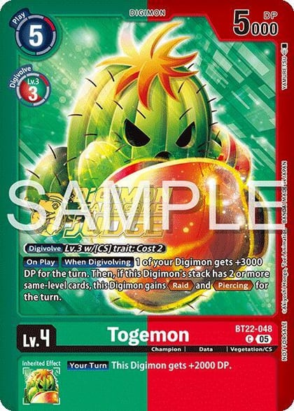 Togemon (Judge Pack 2025 Wave 2), Cyber Eden BT22-048 C
