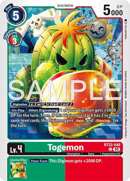 Togemon, Cyber Eden BT22-048 C