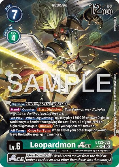 Leopardmon ACE (Alternate Art), Cyber Eden BT22-052 SR