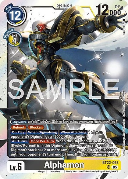 Alphamon, Cyber Eden BT22-063 SR
