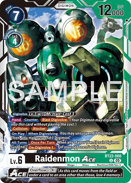 Raidenmon ACE, Cyber Eden BT22-066 U