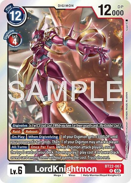 LordKnightmon, Cyber Eden BT22-067 R