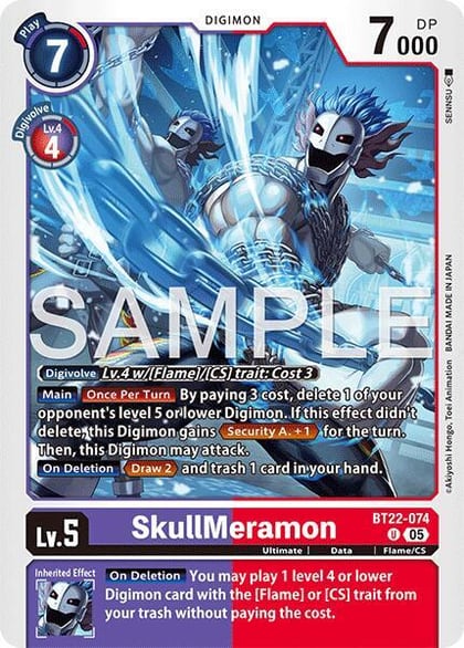 SkullMeramon, Cyber Eden BT22-074 U