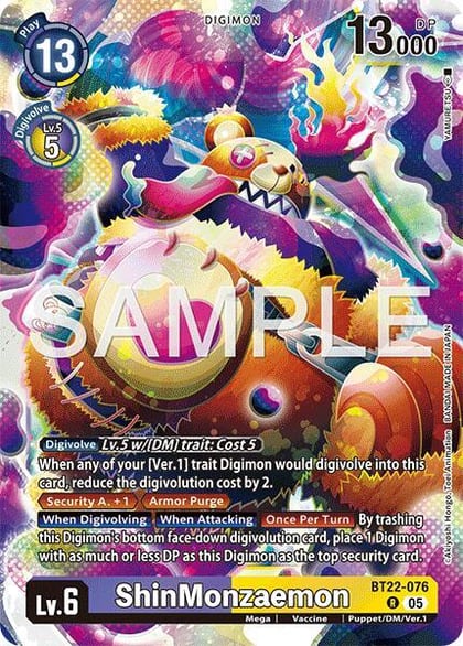 ShinMonzaemon, Cyber Eden BT22-076 R