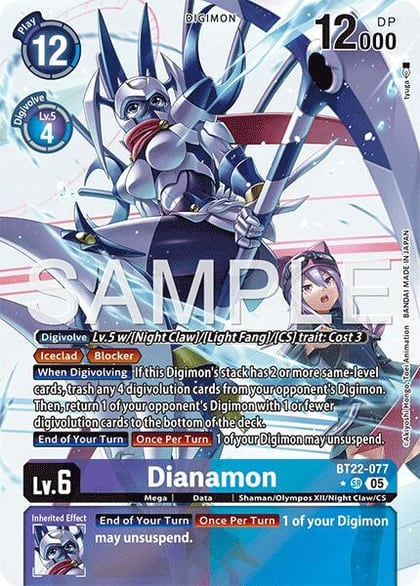 Dianamon (Alternate Art), Cyber Eden BT22-077 SR
