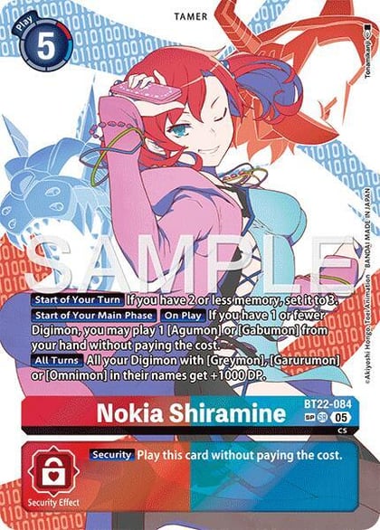 Nokia Shiramine (SP), Cyber Eden BT22-084 SR