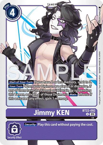 Jimmy KEN, Cyber Eden BT22-092 U