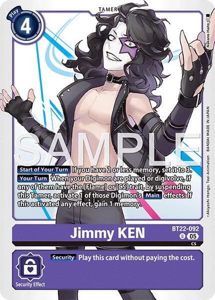 Jimmy KEN, Cyber Eden BT22-092 U