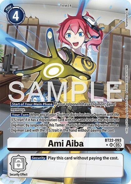Ami Aiba (Alternate Art), Cyber Eden BT22-093 SR
