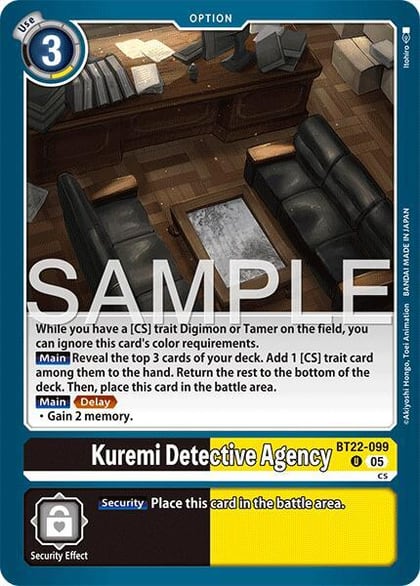 Kuremi Detective Agency, Cyber Eden BT22-099 U