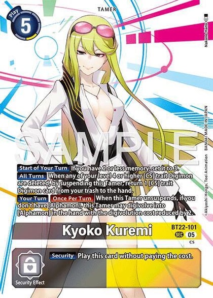 Kyoko Kuremi, Cyber Eden BT22-101 SEC