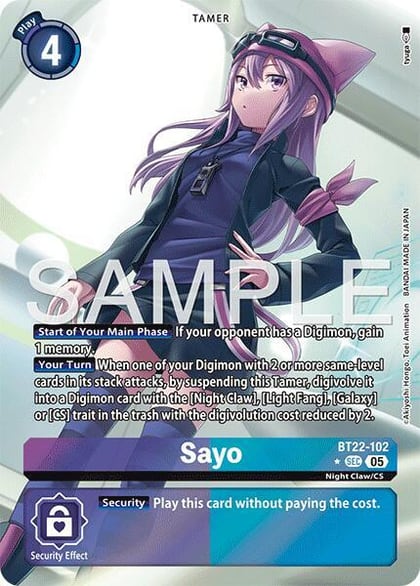 Sayo (Alternate Art), Cyber Eden BT22-102 SEC