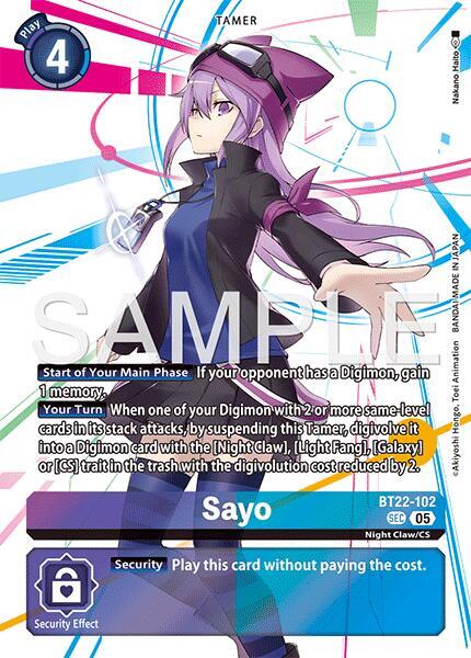 Sayo, Cyber Eden BT22-102 SEC