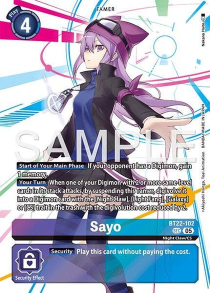Sayo, Cyber Eden BT22-102 SEC