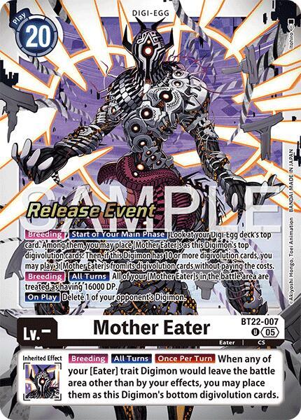 Mother Eater, Cyber Eden Release Event Cards BT22-007 U