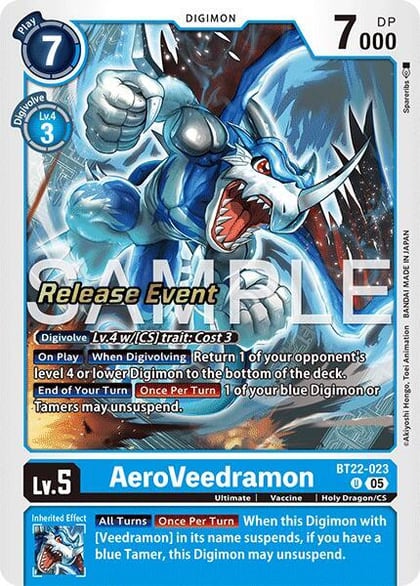 AeroVeedramon, Cyber Eden Release Event Cards BT22-023 U