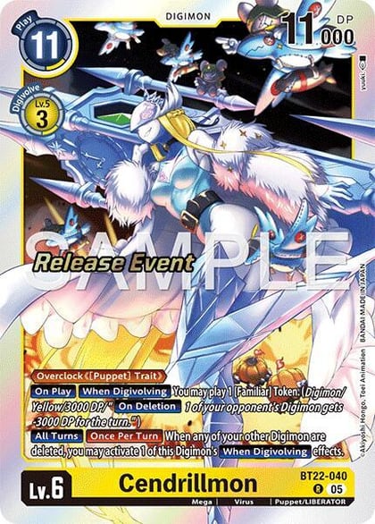 Cendrillmon, Cyber Eden Release Event Cards BT22-040 R